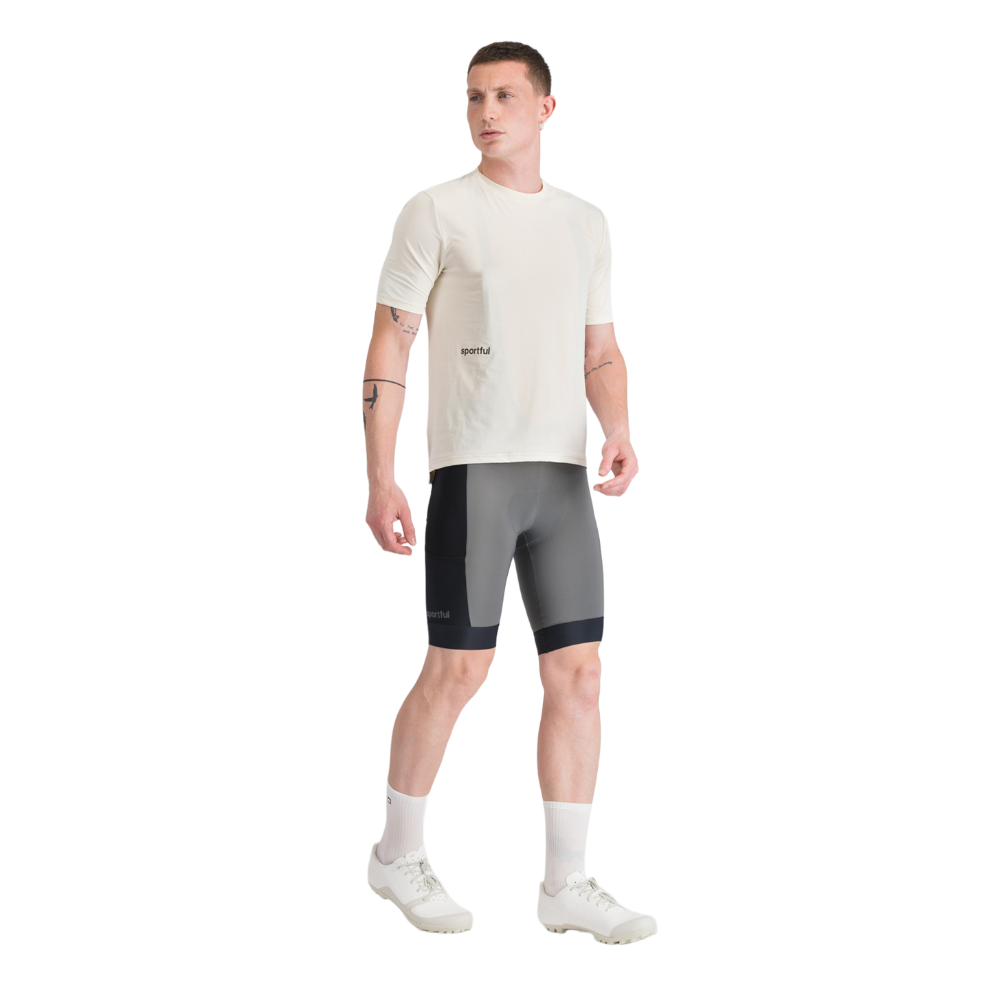 SPORTFUL SUPERGIARA 2 Kurze Trägerhose Grau/Schwarz