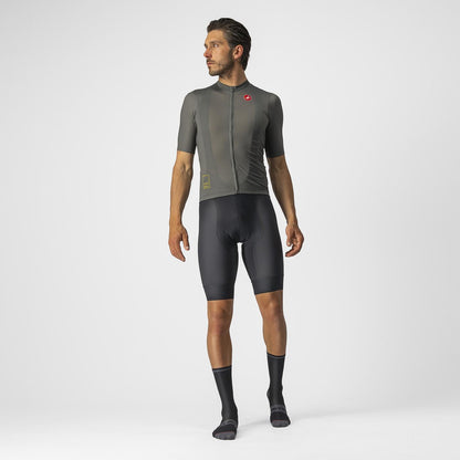 Trikot CASTELLI BREATHE ATTACK Kurzarm Grau/Grün