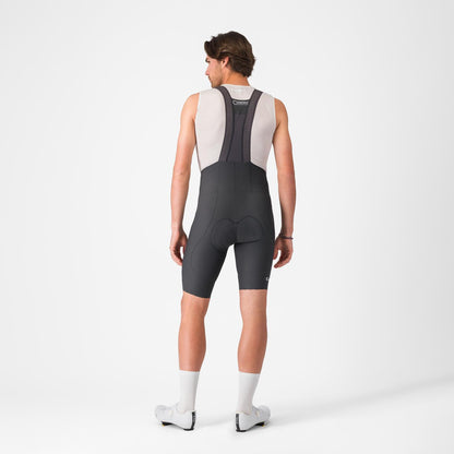 Kurze Trägerhose CASTELLI ESPRESSO 2 Dunkelgrau