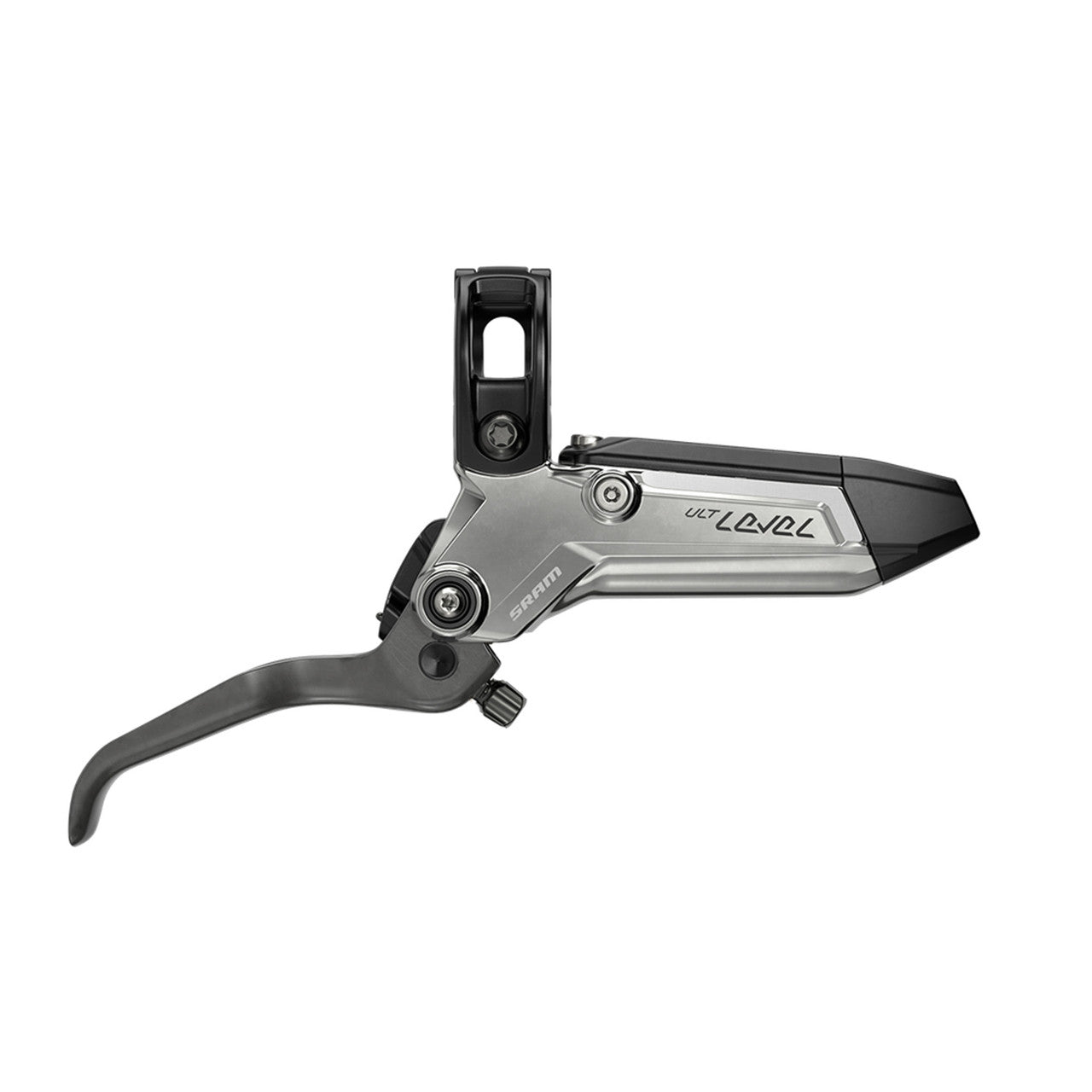 Bremse hinten SRAM LEVEL ULTIMATE STEALTH 4-Kolben Carbon Titanium Visserie Silber