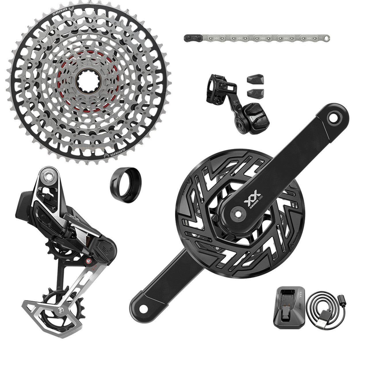 Gruppe SRAM XX EAGLE E-MTB BROSE ISIS AXS T-TYPE 36 Zähne CLIP-ON 10/52