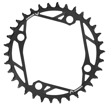 Einfach-Kettenblatt SRAM T-TYPE EAGLE 12V 4 Loch 104 mm Alu Schwarz