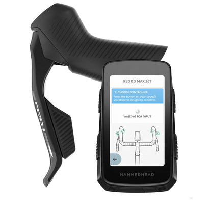 HAMMERHEAD KAROO 3 GPS-Fahrradcomputer — Kopplung mit einer elektronischen Schaltung