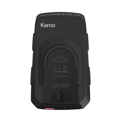HAMMERHEAD KAROO 3 GPS-Fahrradcomputer — Rückseite und Befestigung