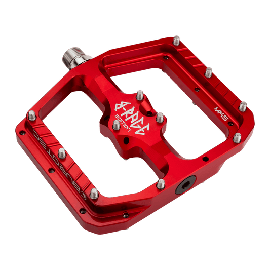 Pedale flach BURGTEC PENTHOUSE FLAT MK5 B-RAGE EDITION Rot