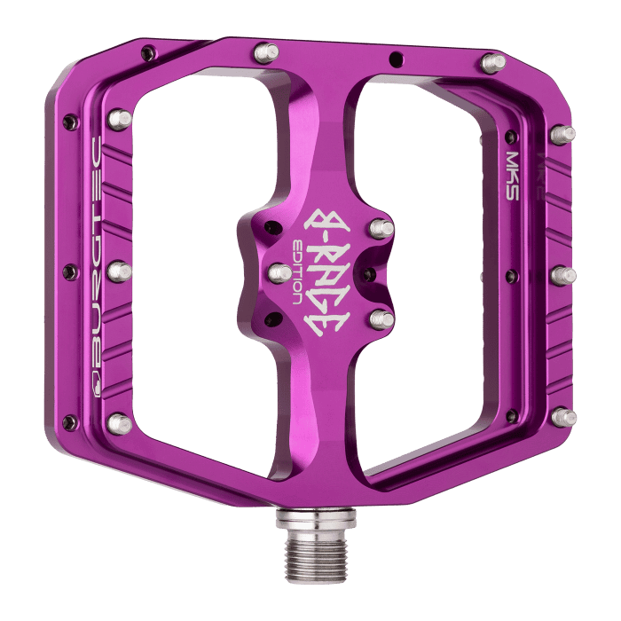 Pedale flach BURGTEC PENTHOUSE FLAT MK5 B-RAGE EDITION Violett