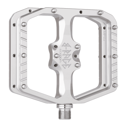Plattformpedale BURGTEC PENTHOUSE FLAT MK5 B-RAGE EDITION Silber