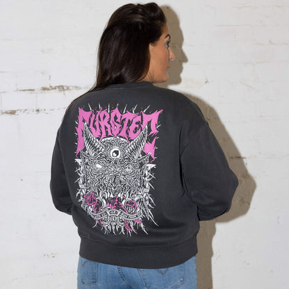 Sweatshirt BURGTEC WOMEN'S ROLL WITH US FADED