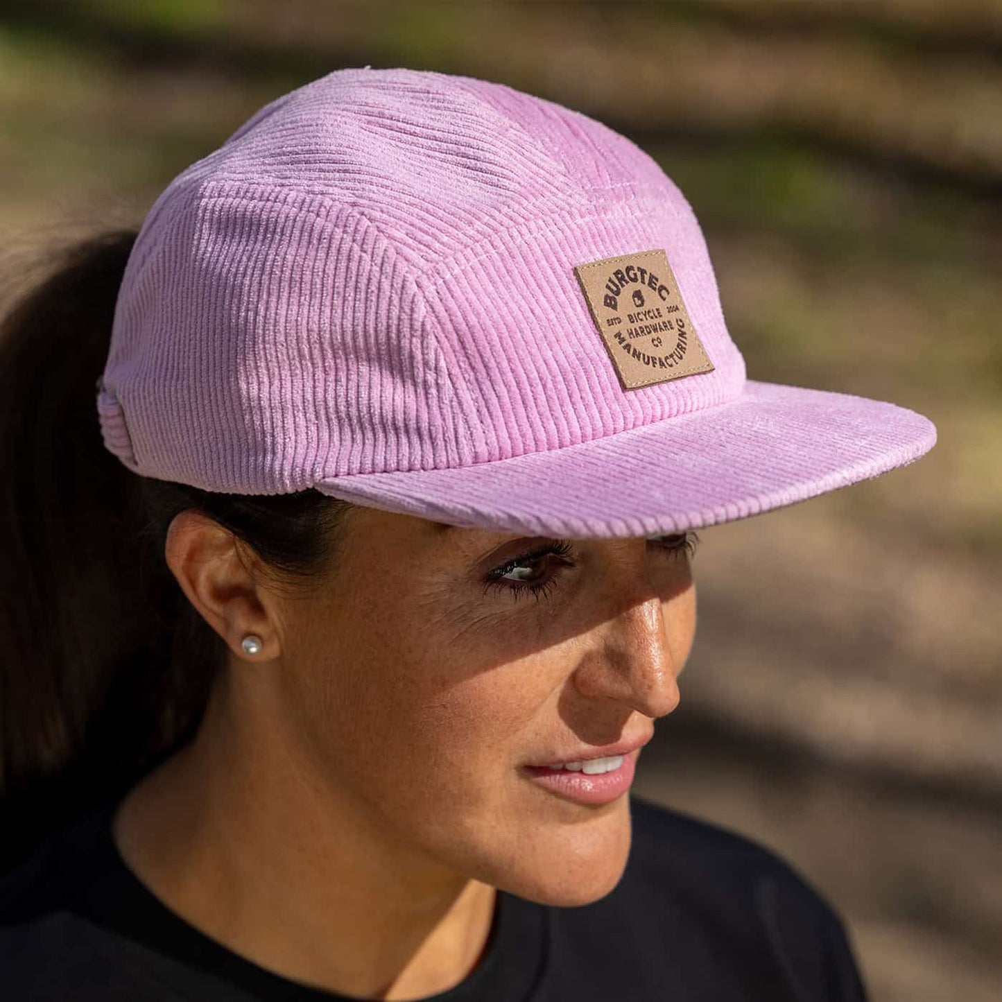 Mütze BURGTEC BANDIT CORDUROY FIVE PANEL Blassrosa