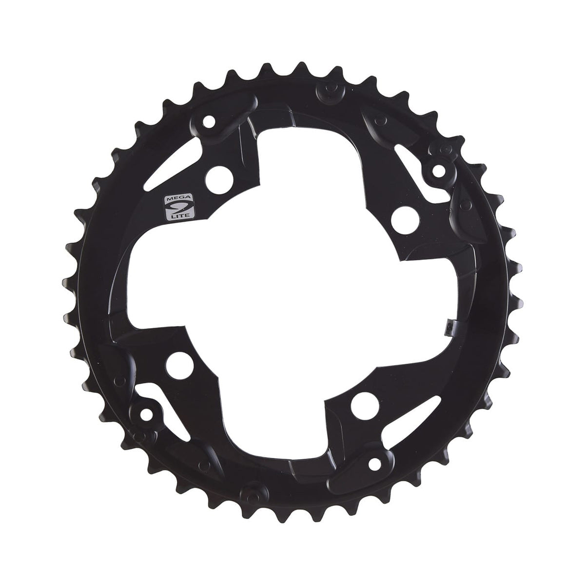 SHIMANO ACERA M3000 äußeres Kettenblatt, 9-fach, 4-Loch, 96 mm — Ansicht des Kettenblatts vor weißem Hintergrund