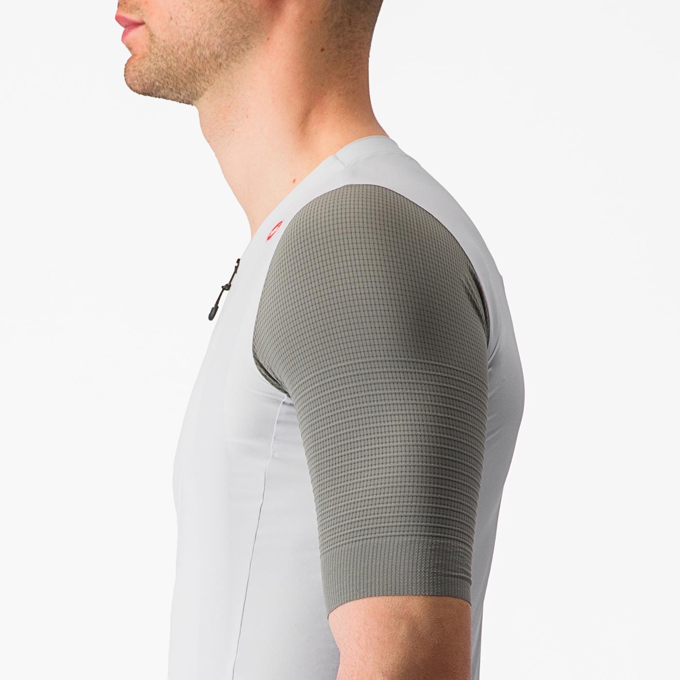 CASTELLI PREMIO Trikot Kurzarm Weiß/Grau