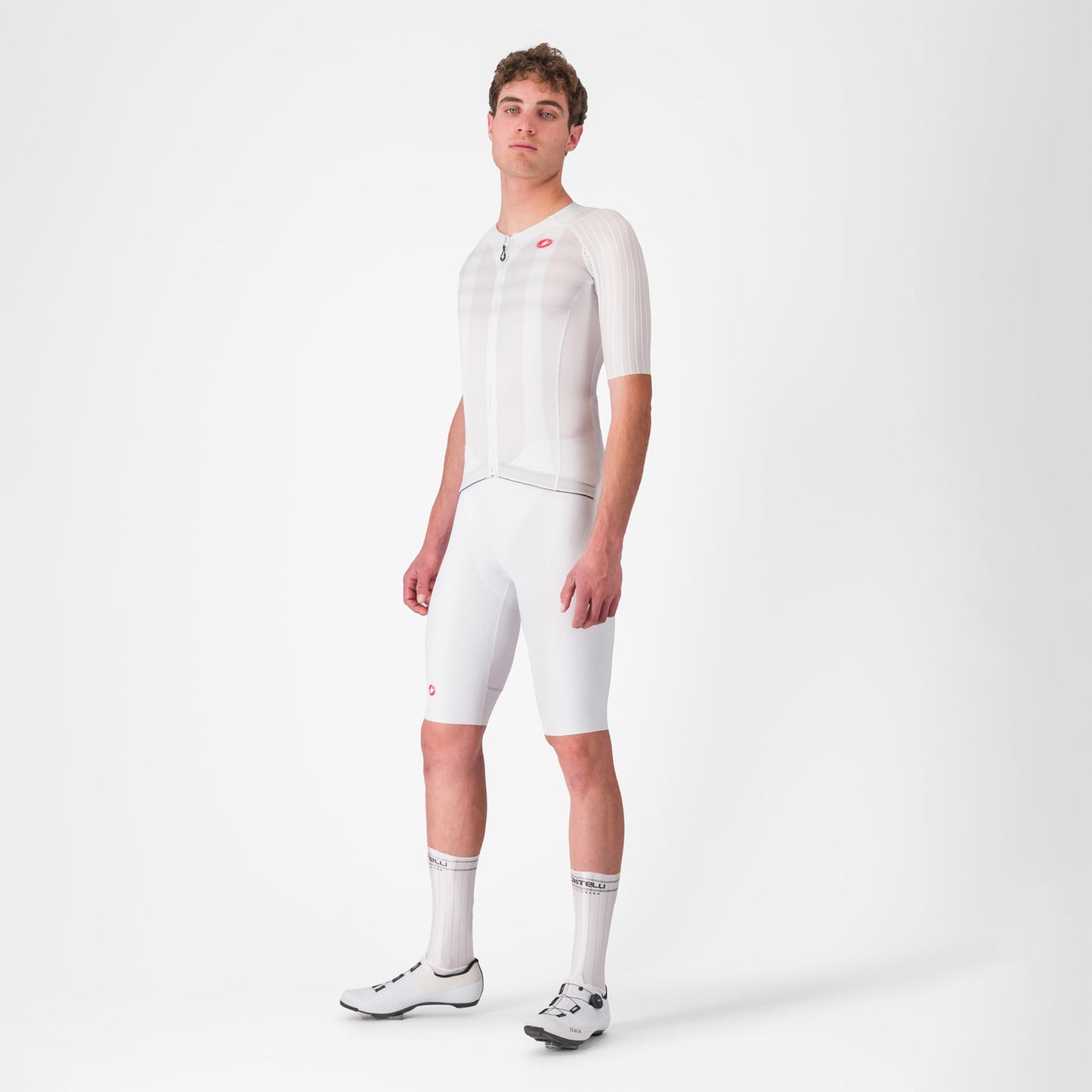 CASTELLI AERO RACE 8S Trikot Kurzarm Weiß