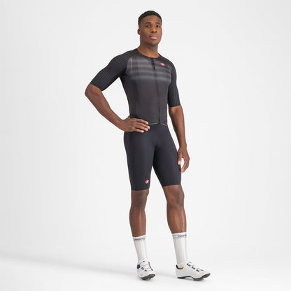 Trikot CASTELLI AERO RACE 8S Kurzarm Schwarz