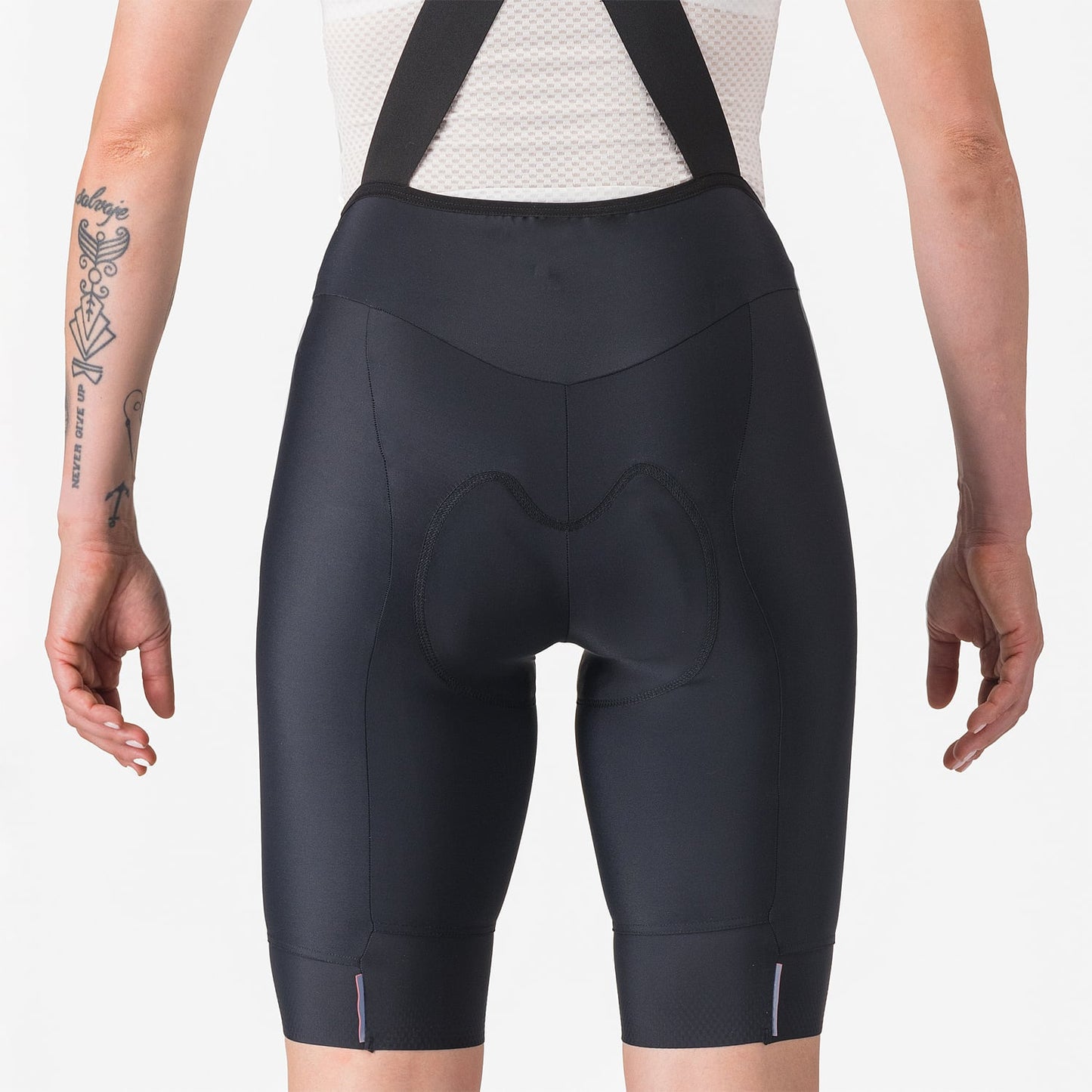 CASTELLI PRIMA 2 DT Damen Kurz Trägerhose Schwarz