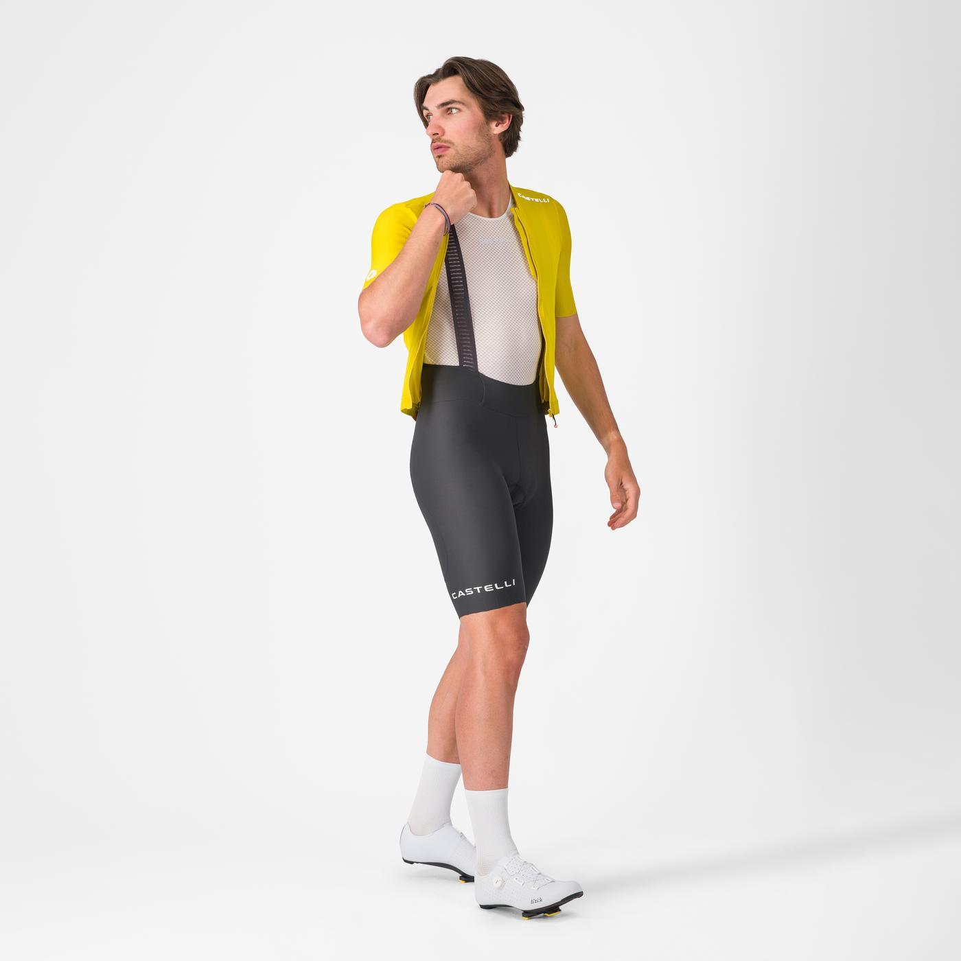 CASTELLI ESPRESSO 2 Kurze Trägerhose Dunkelgrau
