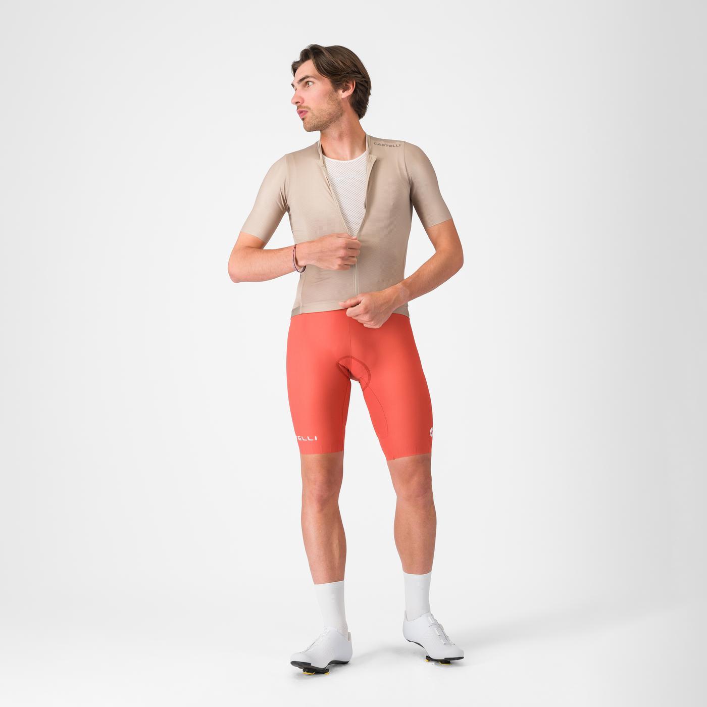CASTELLI ESPRESSO 2 Paprika Kurze Trägerhose