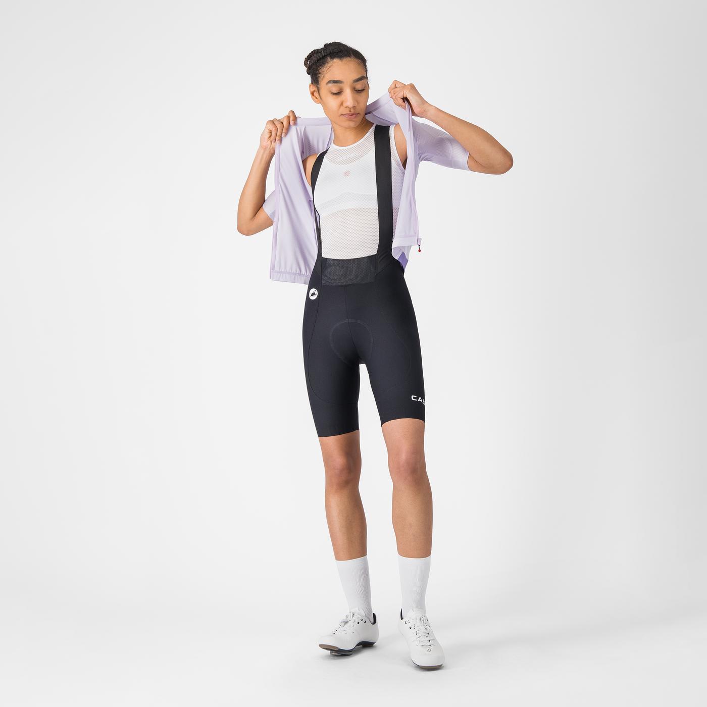 CASTELLI ESPRESSO 2 W DT Damen Kurz Trägerhose Schwarz