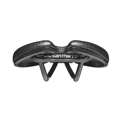 Sattel SAN MARCO ASPIDE SHORT COMFORT OPEN-FIT DYNAMIC S3 Breite 144mm Mangan-Schienen