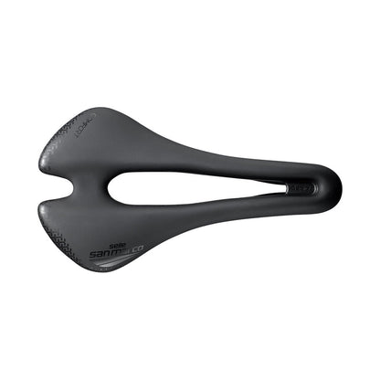 Sattel SAN MARCO ASPIDE SHORT COMFORT OPEN-FIT DYNAMIC S3 Breite 144mm Mangan-Schienen