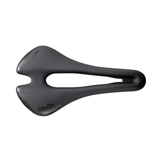 Sattel SAN MARCO ASPIDE SHORT COMFORT OPEN-FIT DYNAMIC S3 Breite 144mm Mangan-Schienen