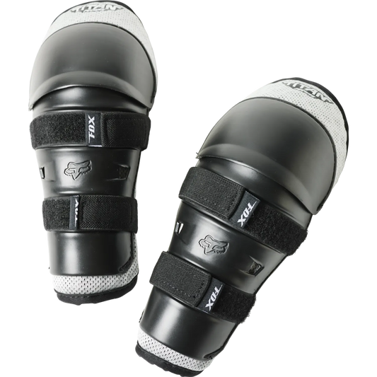FOX PEEWEE TITAN Knie-/Schienbeinschoner Junior Schwarz/Silber