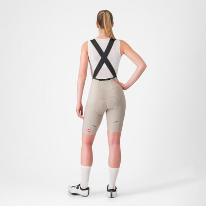 Trägershort CASTELLI ESPRESSO W DT Damen Beige