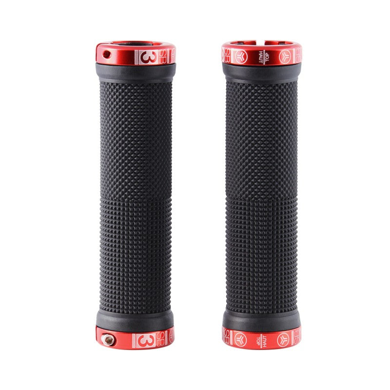 Grips SB3 KHEOPS Lock-On 129 mm Schwarz/Rot