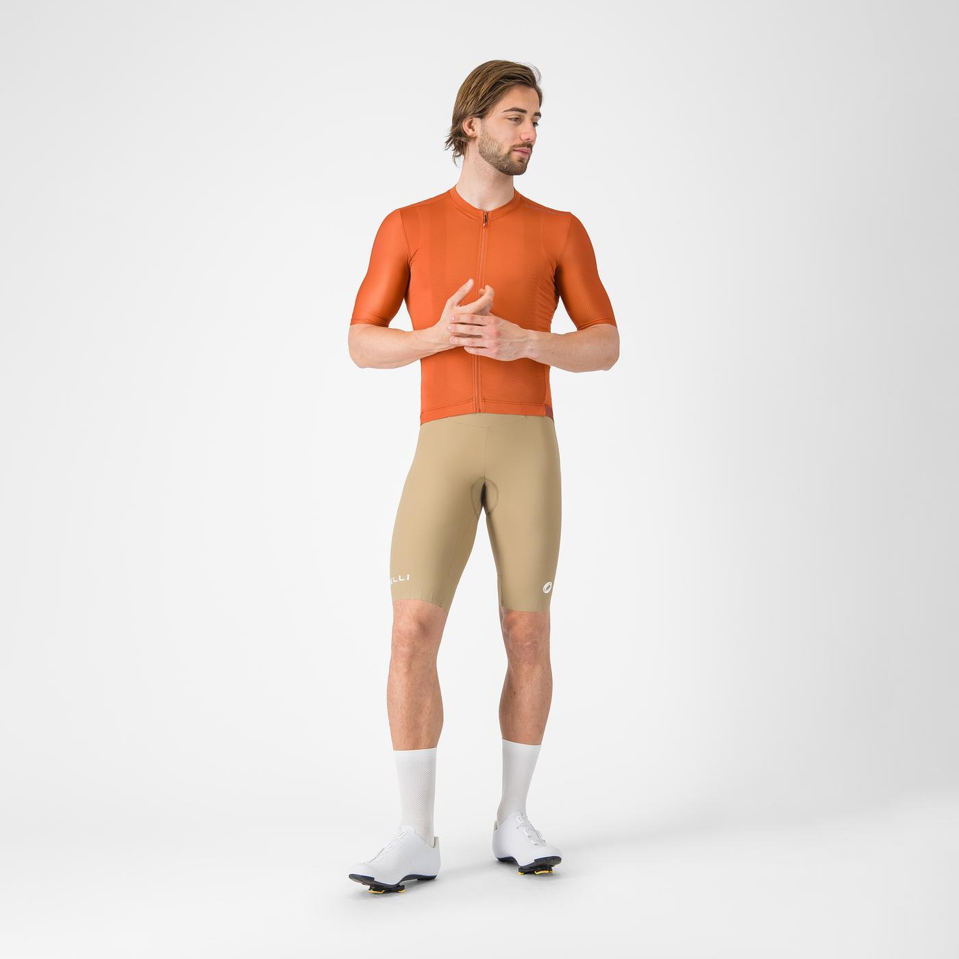 CASTELLI ESPRESSO 2 Kurze Trägerhose Beige Elmwood