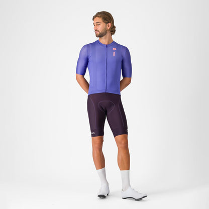 Trikot CASTELLI DRITTONE LOGO Kurzarm Violett