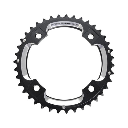 Äußeres Kettenblatt SRAM MTB 120BCD S2 10-fach, 4-Loch, 120 mm — Kettenblatt auf weißem Hintergrund