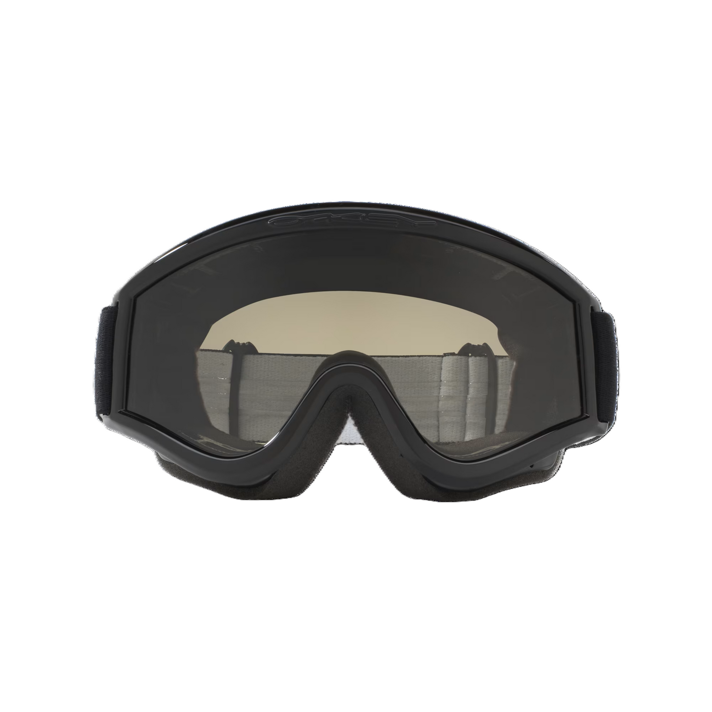 OAKLEY L-Frame MX Jet Black Visier Dark Grey Maske