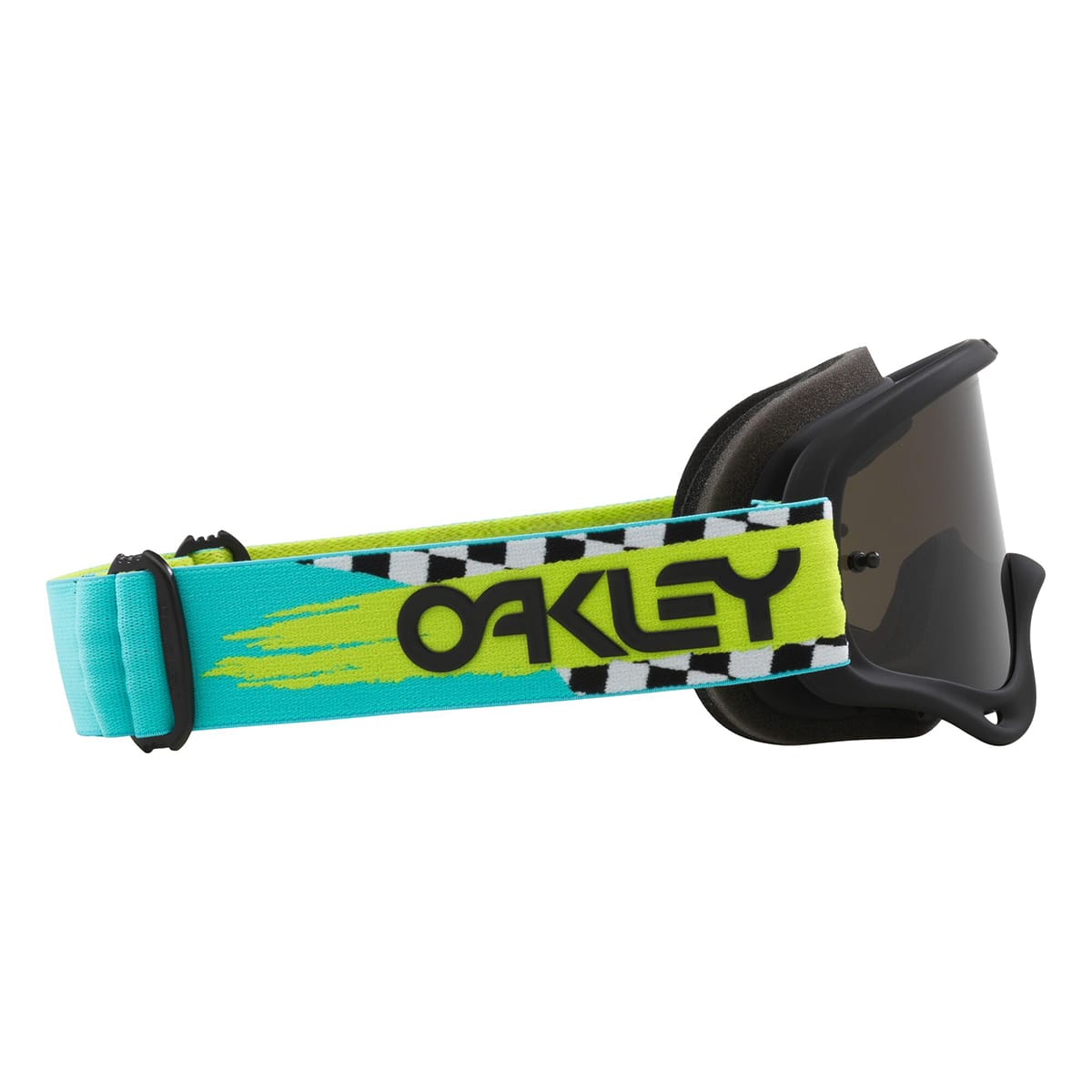 OAKLEY O Frame MX Teal Checks Screen Dunkelgrau Maske OO7029-83