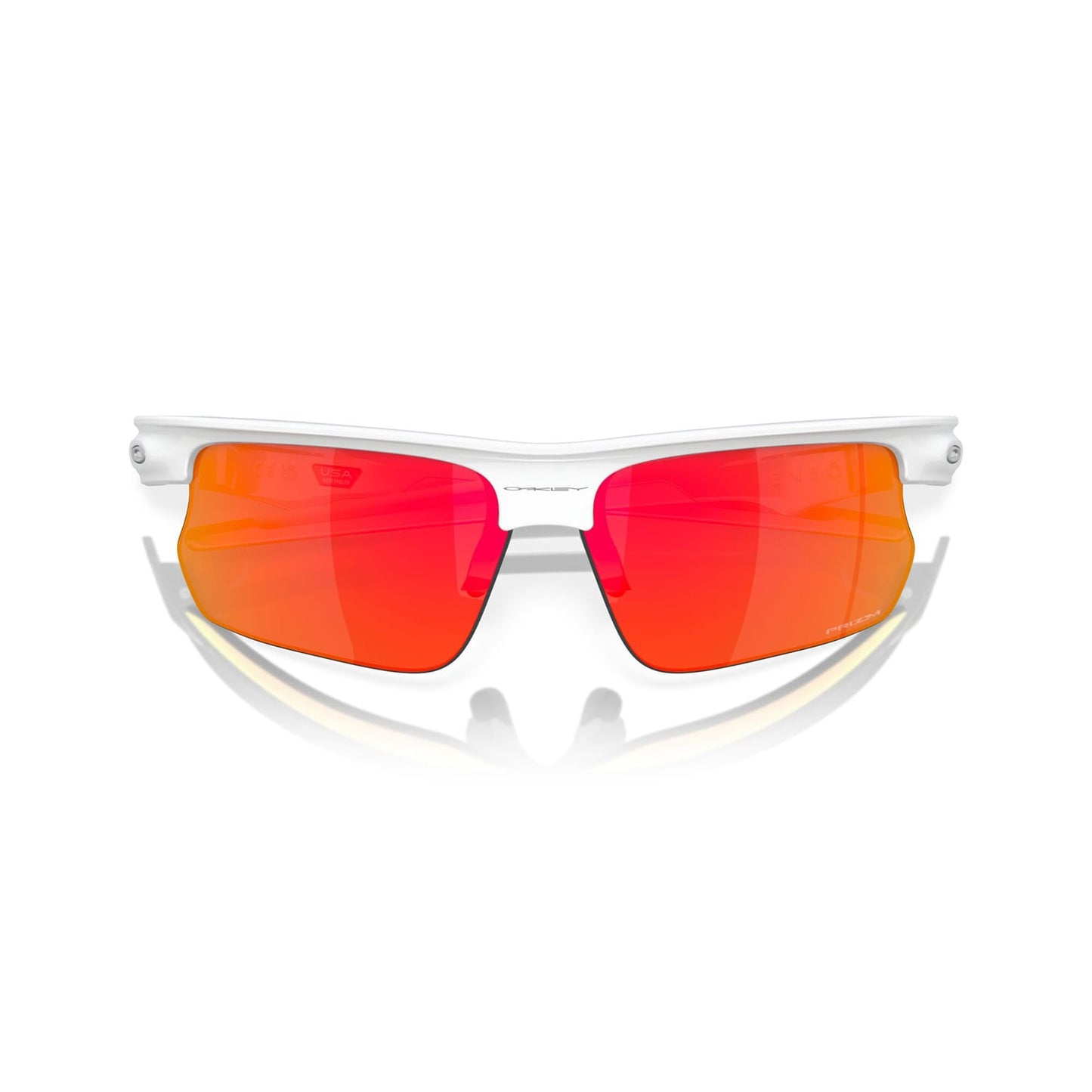 OAKLEY BISPHAERA Brille Weiß Prizm Ruby -0OO9400-0368