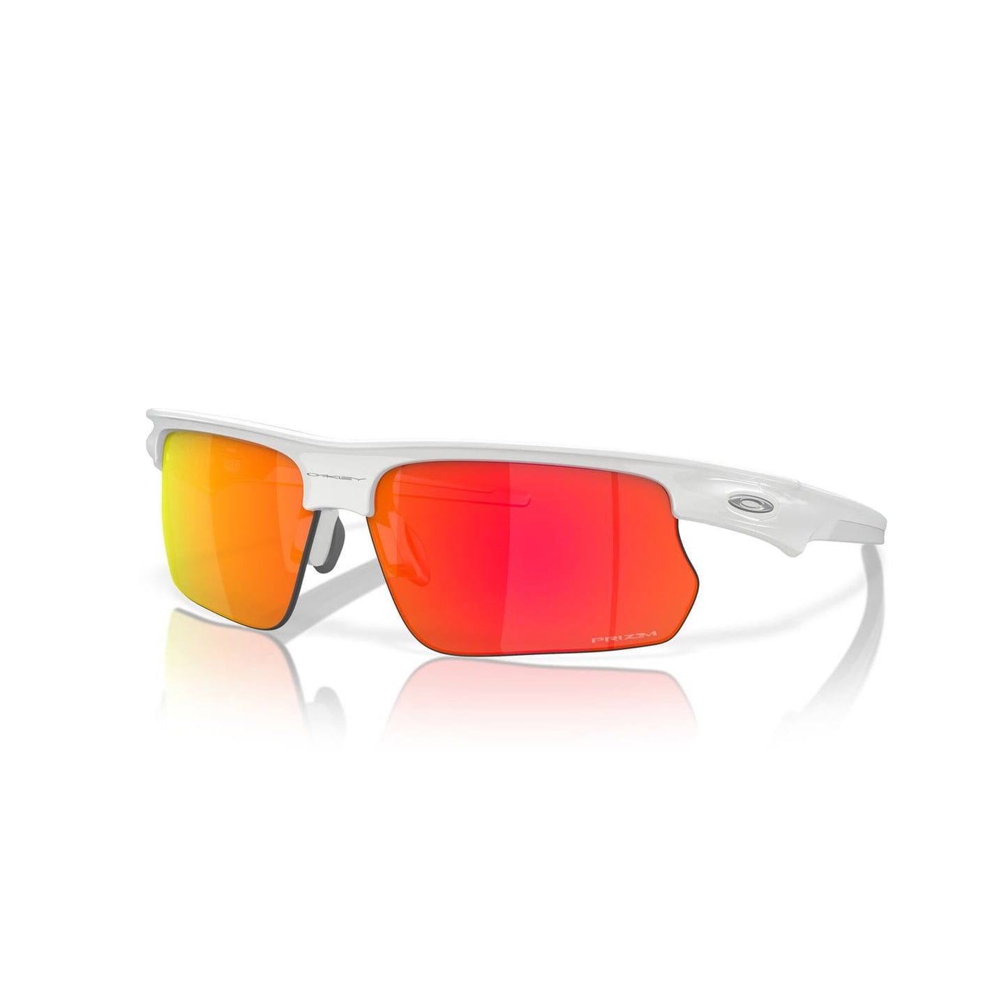 OAKLEY BISPHAERA Brille Weiß Prizm Ruby -0OO9400-0368