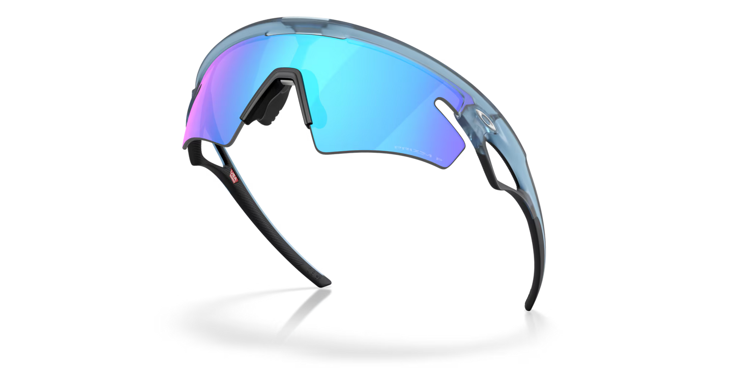 Brille OAKLEY SPHAERA SLASH Matt Transparent Stone Glas Prizm Sapphire Polarized - OO9499-0336