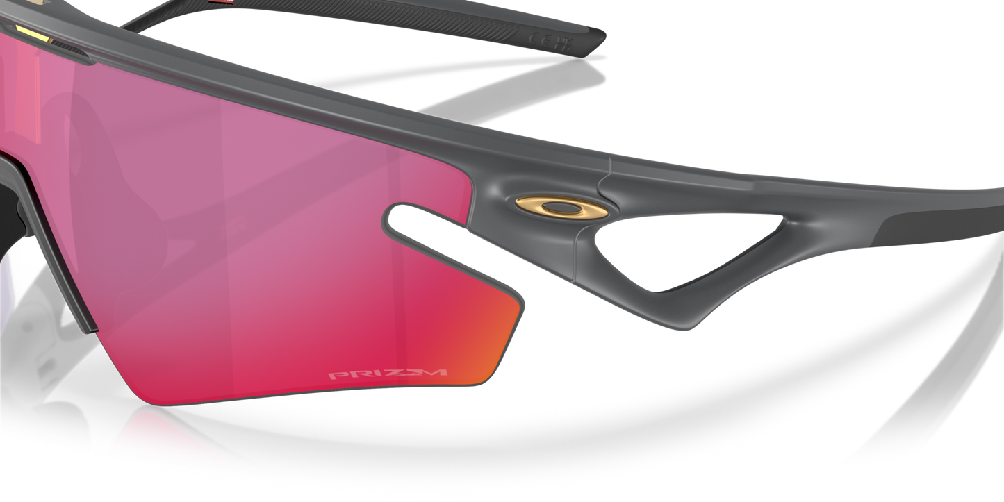 OAKLEY SPHAERA SLASH Matt Carbon Brille Prizm Road Glas