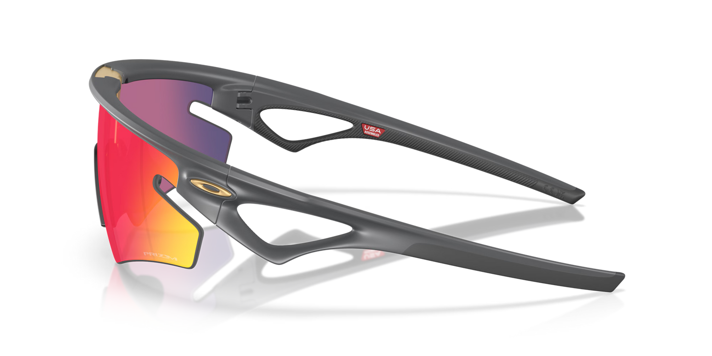 OAKLEY SPHAERA SLASH Matt Carbon Brille Prizm Road Glas
