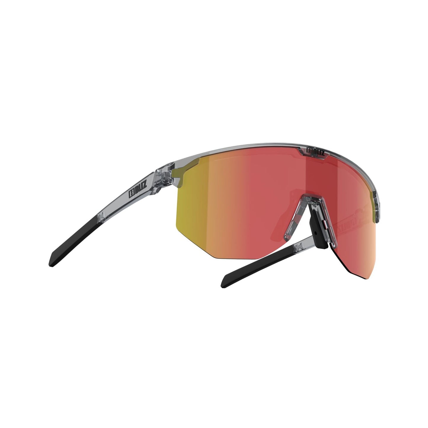 BLIZ HERO Brille Grau Transparent t Schirm Braun Rot Multi