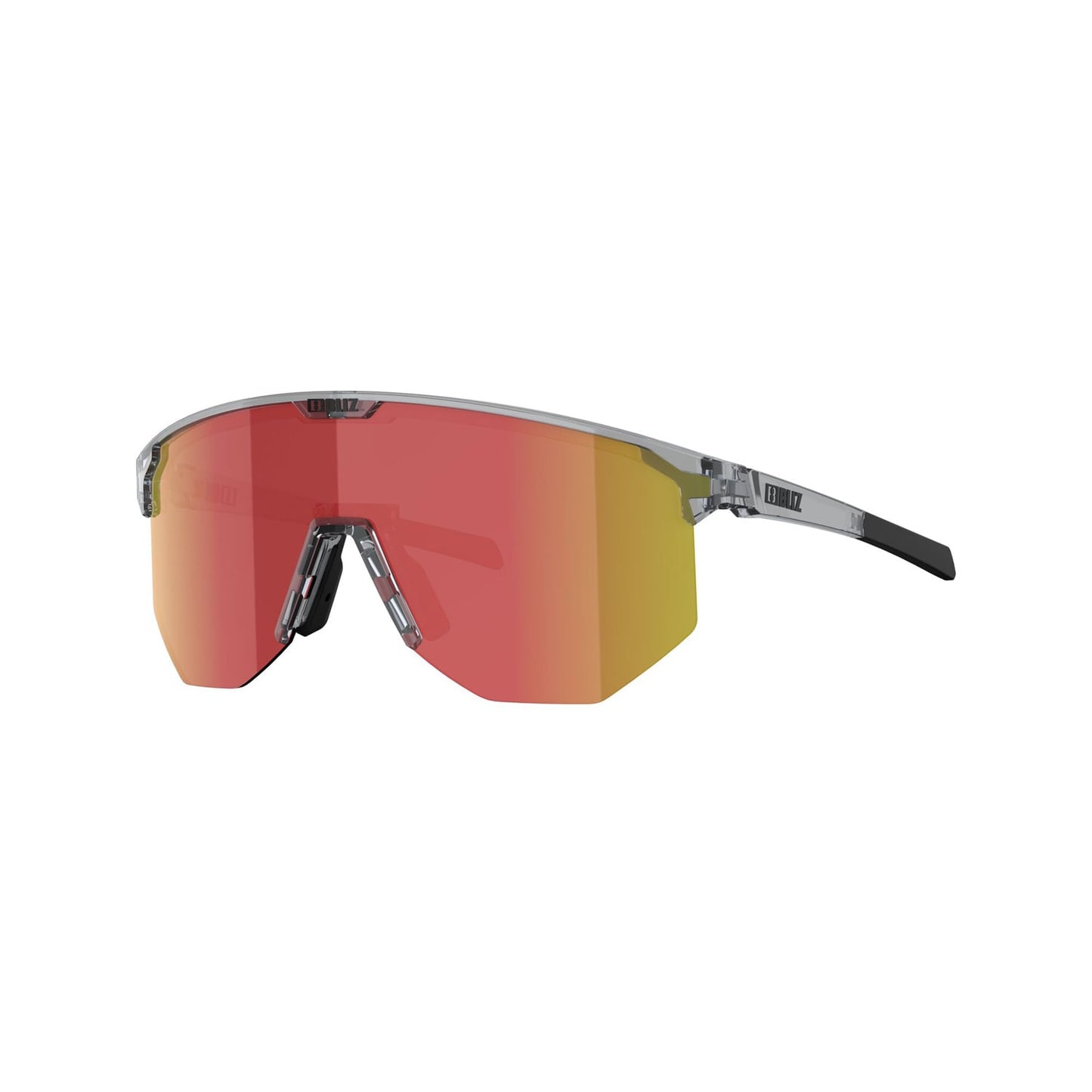 BLIZ HERO Brille Grau Transparent t Schirm Braun Rot Multi