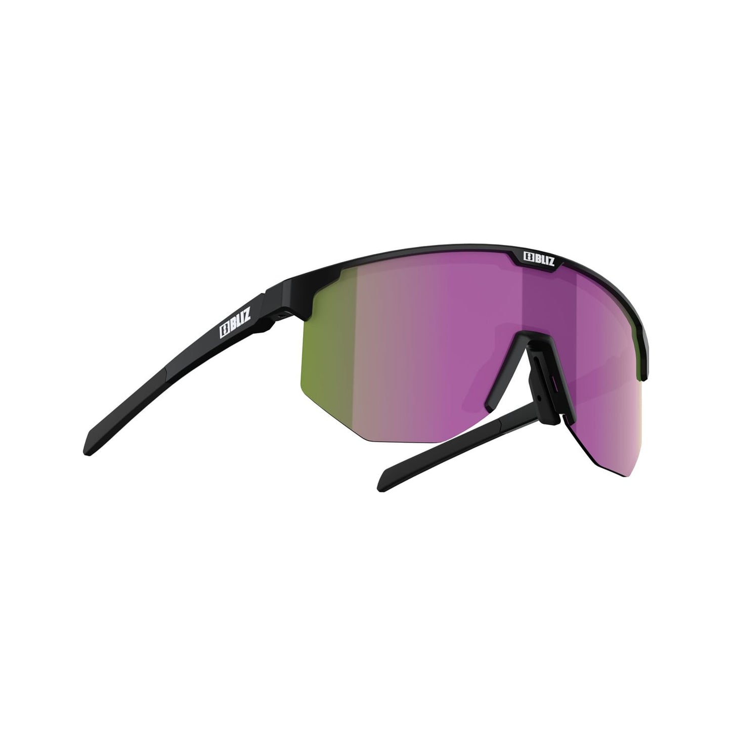 BLIZ HERO Brille Schwarz Matt Schirm Braun Violett Multi