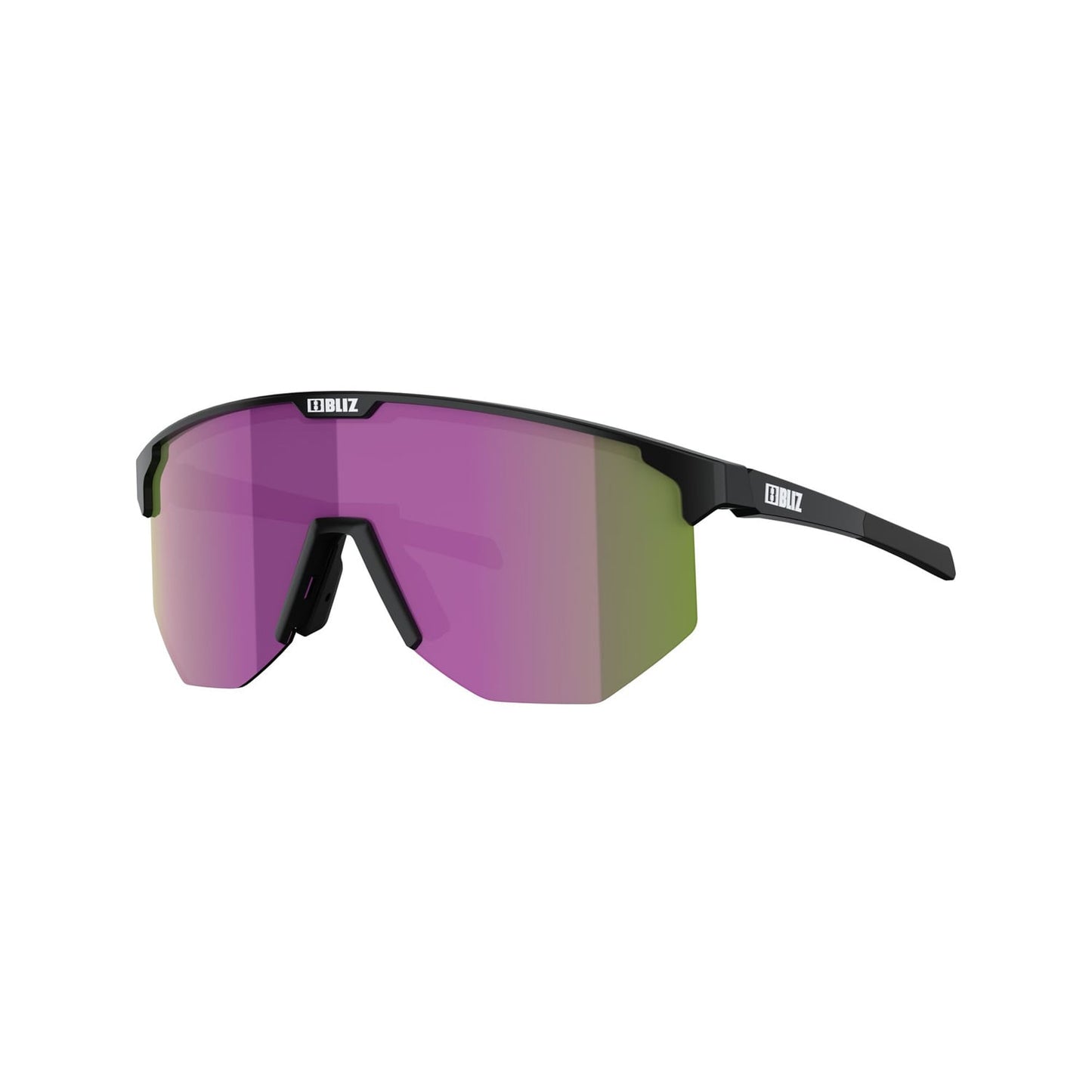 BLIZ HERO Brille Schwarz Matt Schirm Braun Violett Multi