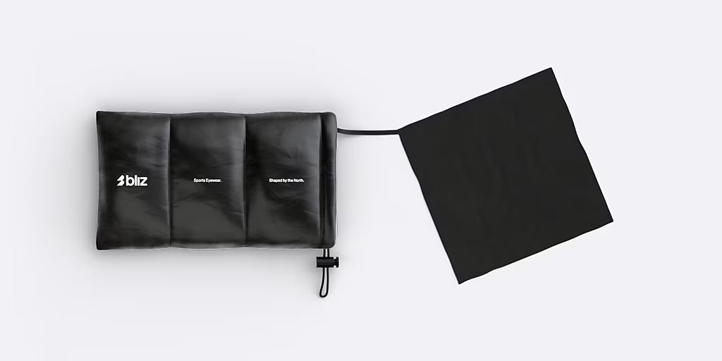 Brille BLIZ FUSION SMALL Schwarz Matt Glas Brow w Rose Multi