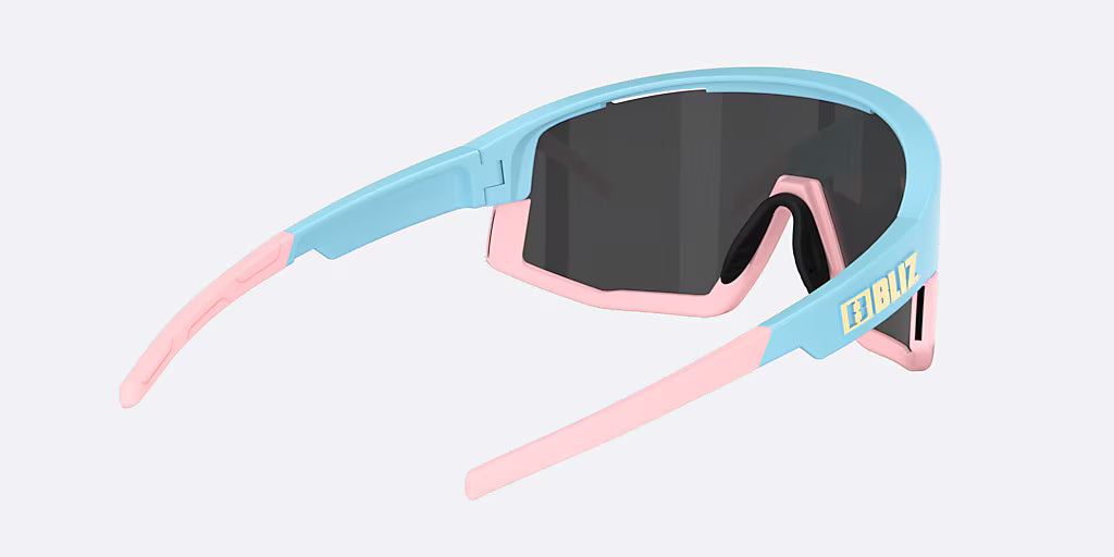 BLIZ FUSION SMALL Brille Pastellblau Mattscheibe Rauchglasblau