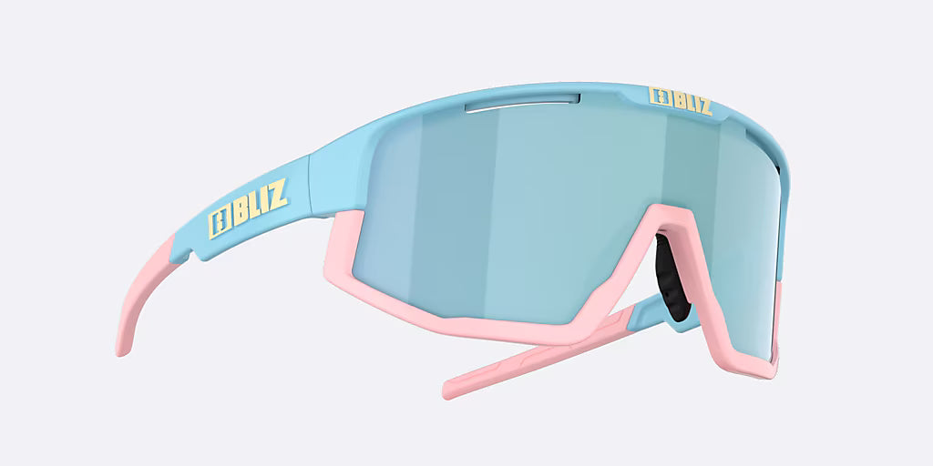 BLIZ FUSION SMALL Brille Pastellblau Mattscheibe Rauchglasblau