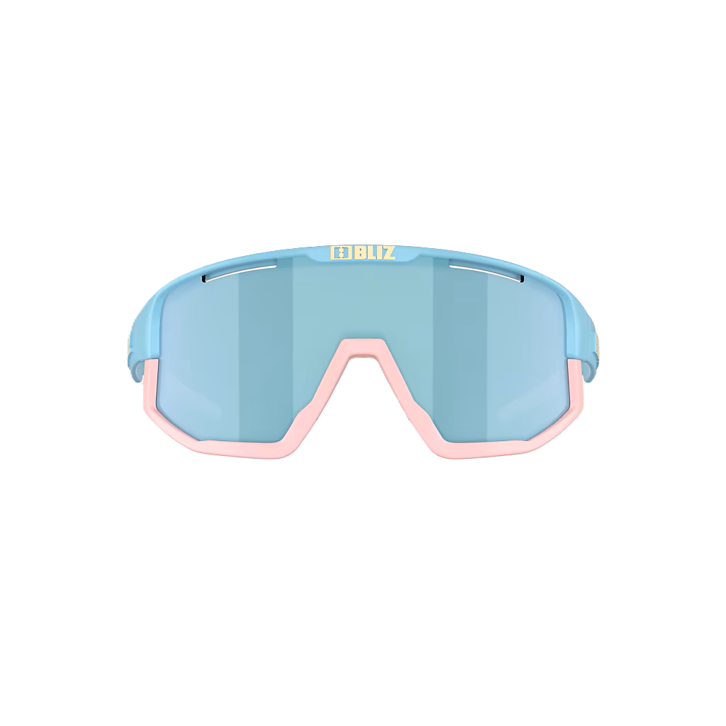BLIZ FUSION SMALL Brille Pastellblau Mattscheibe Rauchglasblau