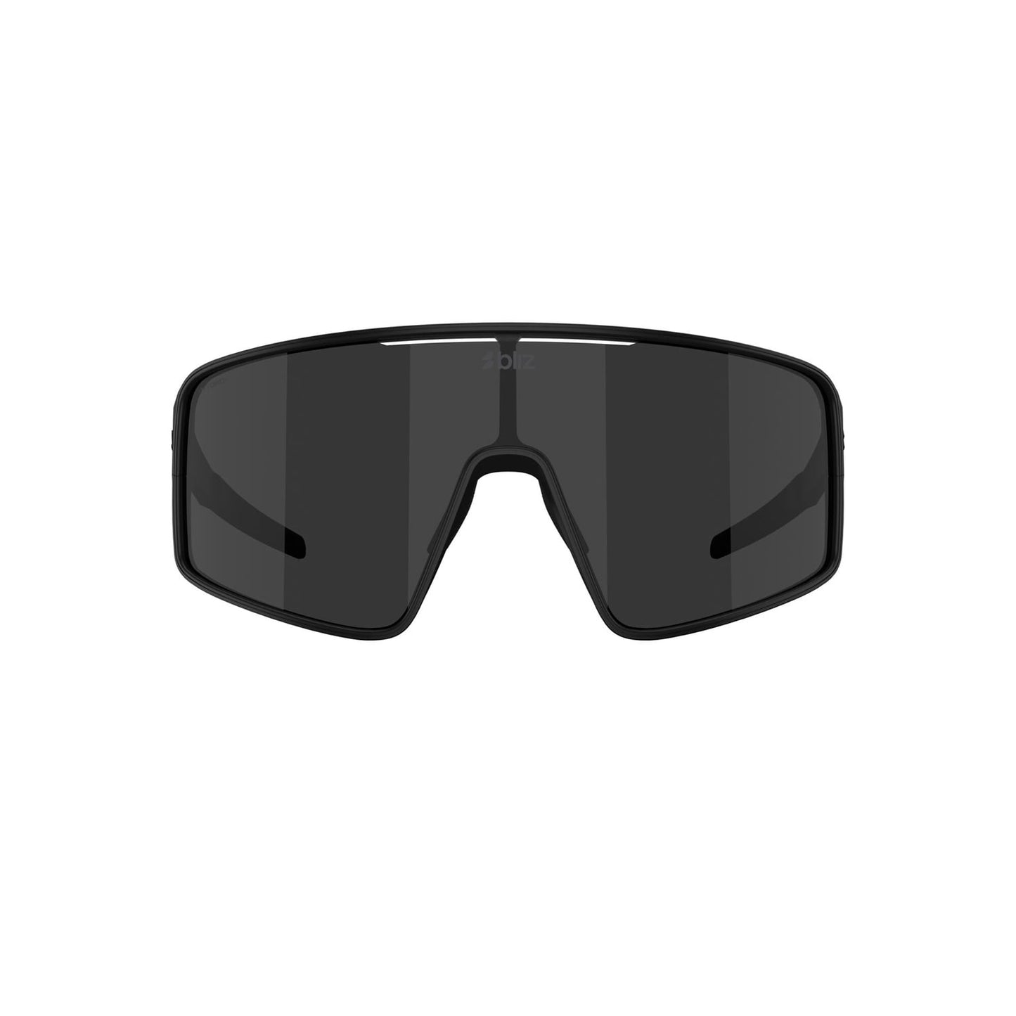 BLIZ P001 Brille Schwarz Matt Graues Display