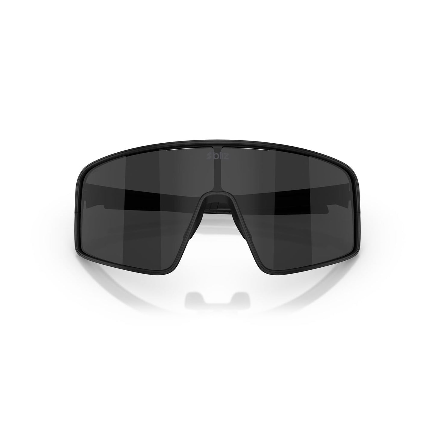 BLIZ P001 Brille Schwarz Matt Graues Display