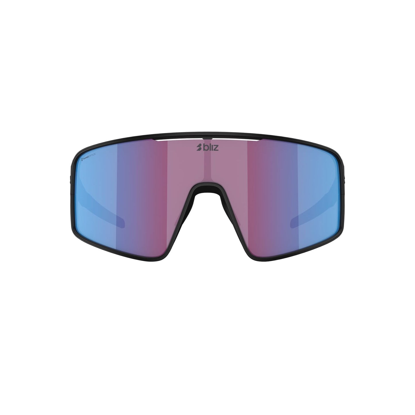 Brille BLIZ P001 Schwarz Mattschirm Rosa Violett Blau Spiegel