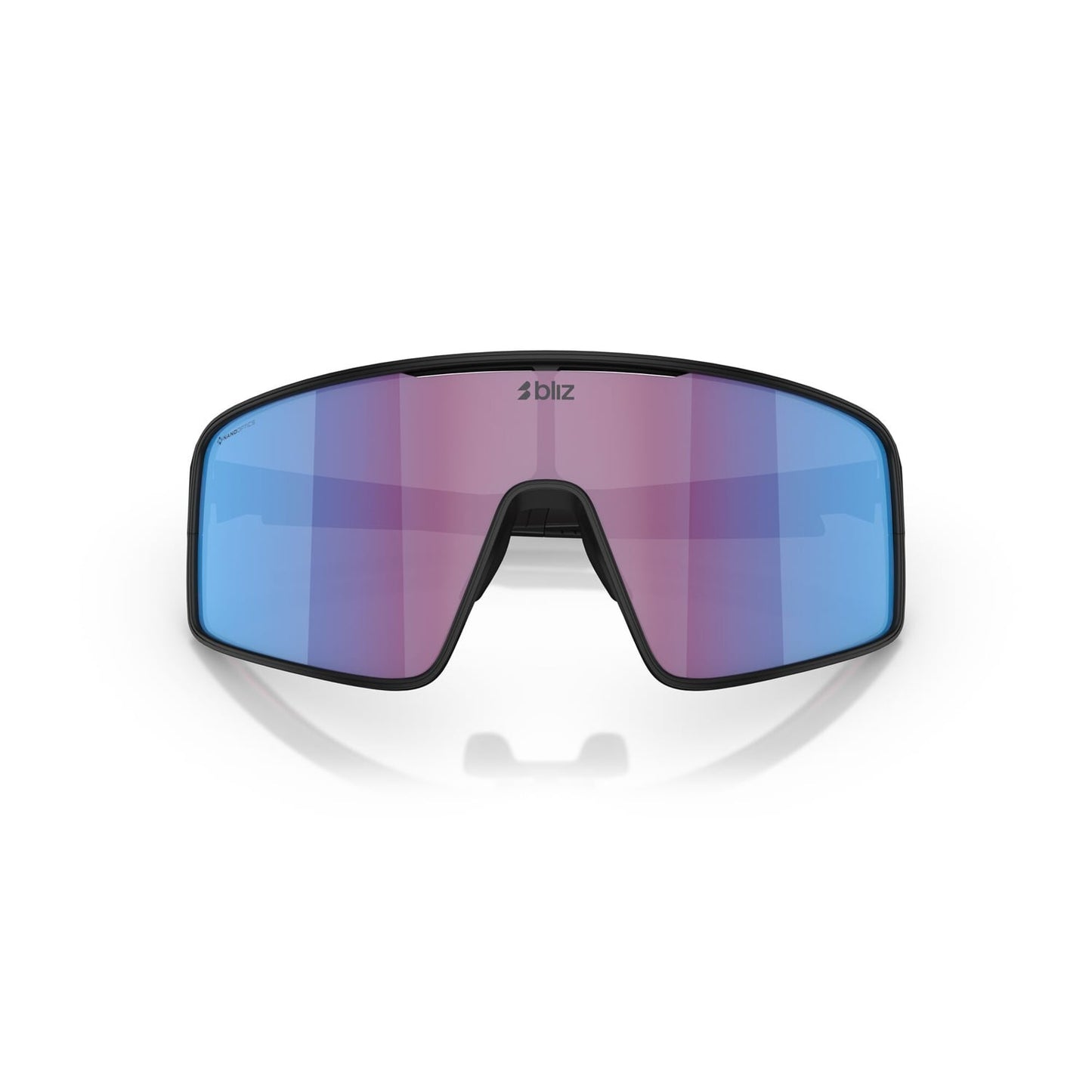 Brille BLIZ P001 Schwarz Mattschirm Rosa Violett Blau Spiegel