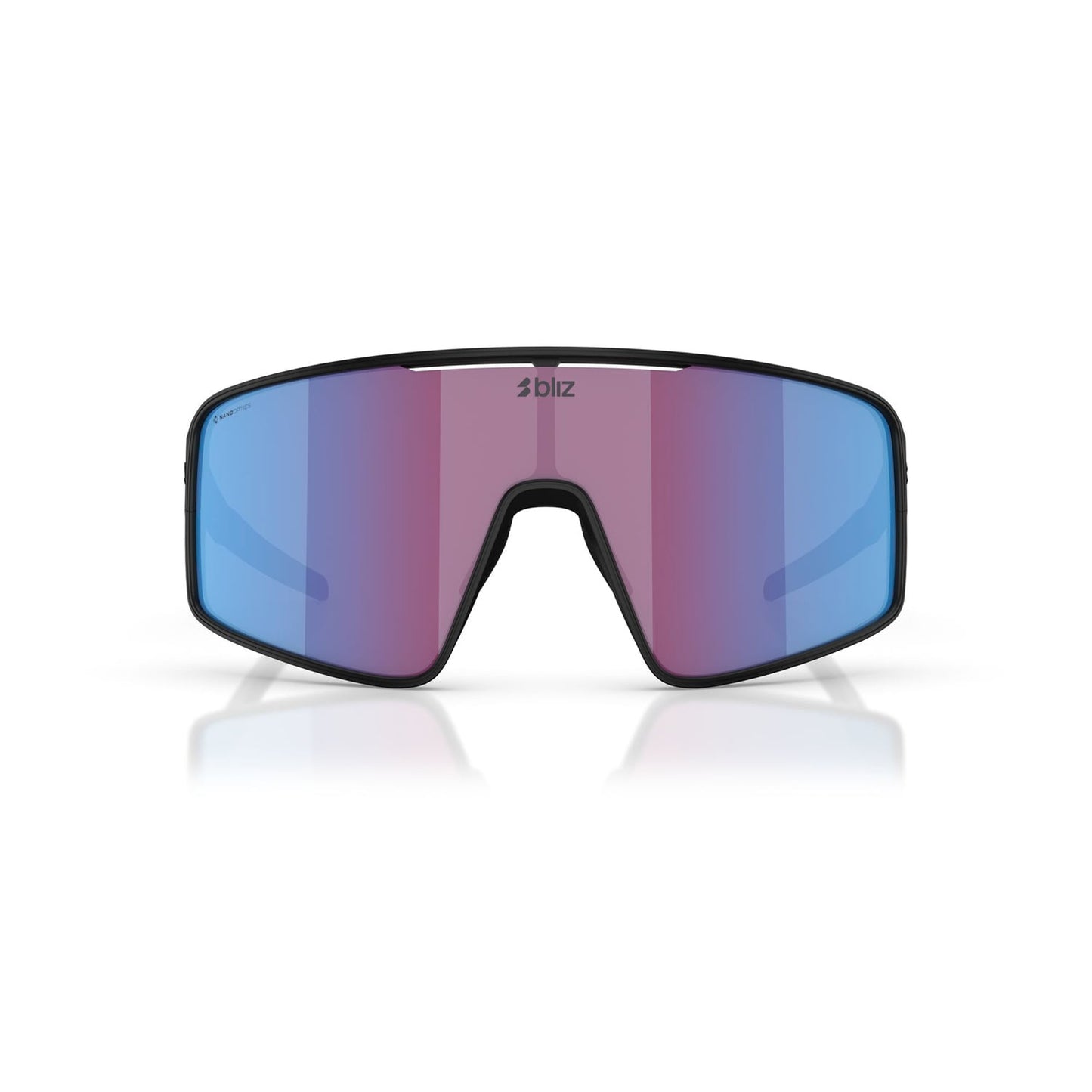 Brille BLIZ P001 Schwarz Mattschirm Rosa Violett Blau Spiegel